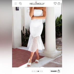 Hello Molly Write In Cursive Midi Dress